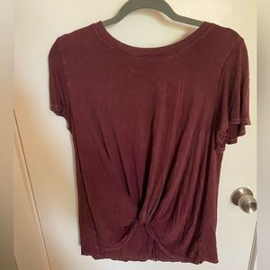Small Altar’d State Burgundy top